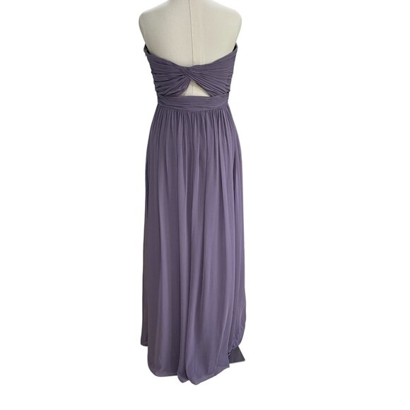 Dessy Lavender Strapless Gown Size 14 Prom Bridesmaid Wedding Guest Elegant - Picture 7 of 11